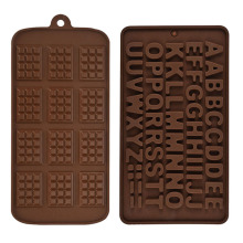 wholesale food grade cake decorations baking letters mould alphabet silicone mold for chocolate